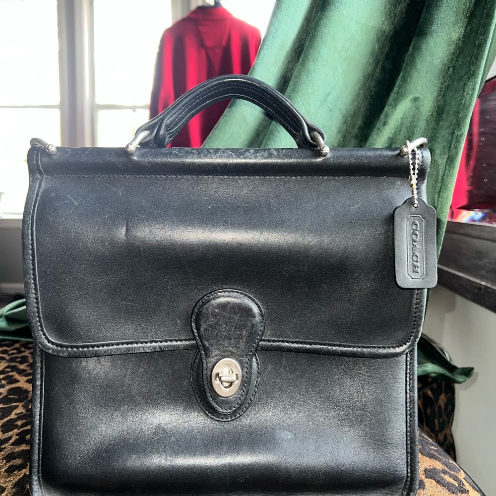 Coach Black Leather Bag